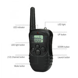 Remote LCD 100LV 300M Electric Shock Vibrate Pet Dog Training Collar Waterproof