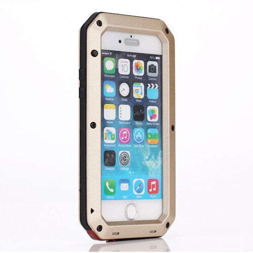 Waterproof Shockproof Aluminum Metal Glass Case Cover for iPhone 6 & 6 Plus