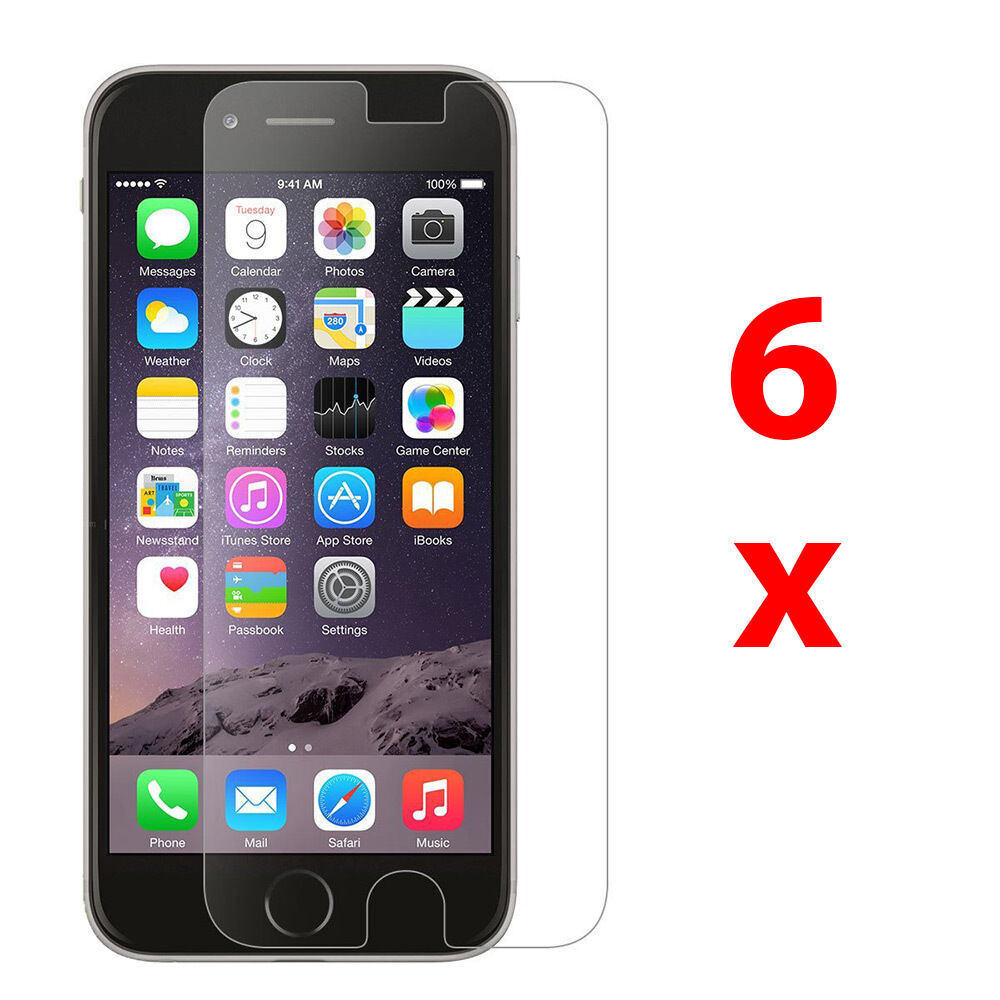 6x Clear LCD Screen Protector Guard Cover For Apple iPhone 6 Plus 5.5