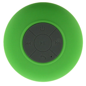 US Green Mini Waterproof Wireless Bluetooth Handsfree Suction Speaker Shower Car