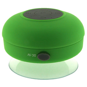 US Green Mini Waterproof Wireless Bluetooth Handsfree Suction Speaker Shower Car