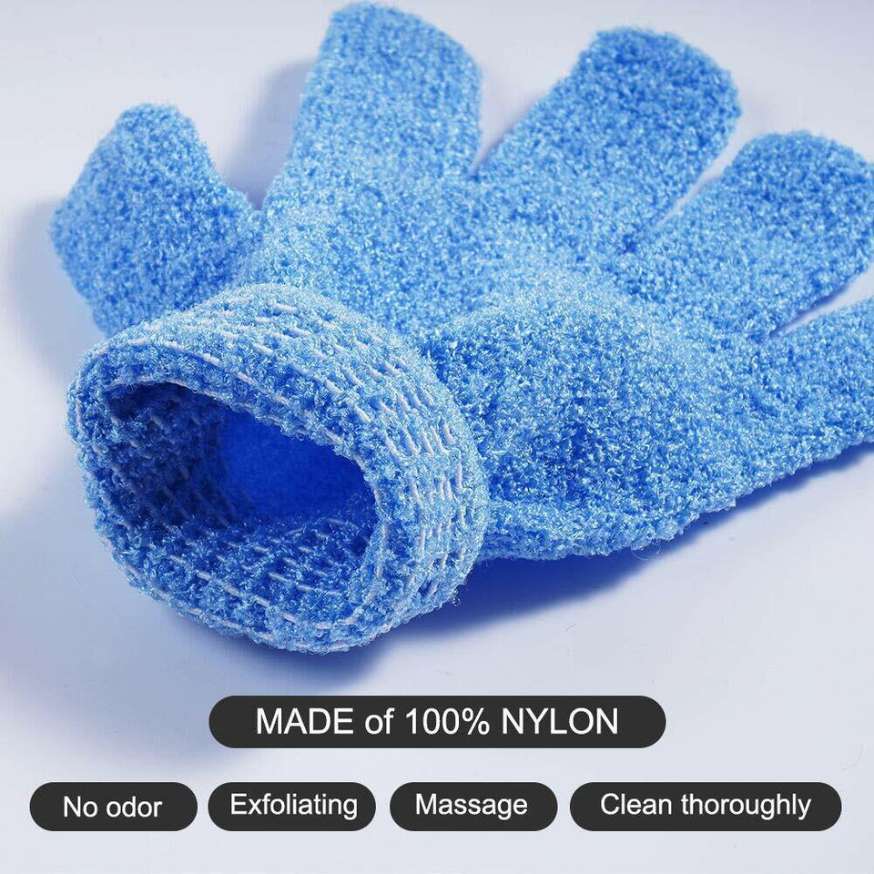 10 Pairs Exfoliating Spa Bath Glove Shower Soap Clean Hygiene Body Scrub Massage