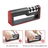 Knife Sharpener Professional Ceramic Tungsten Kitchen Sharpening System Tool