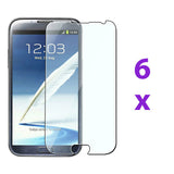 6 Clear Screen Protector Skin Cover Guard For Samsung Galaxy Note 2 II N7100