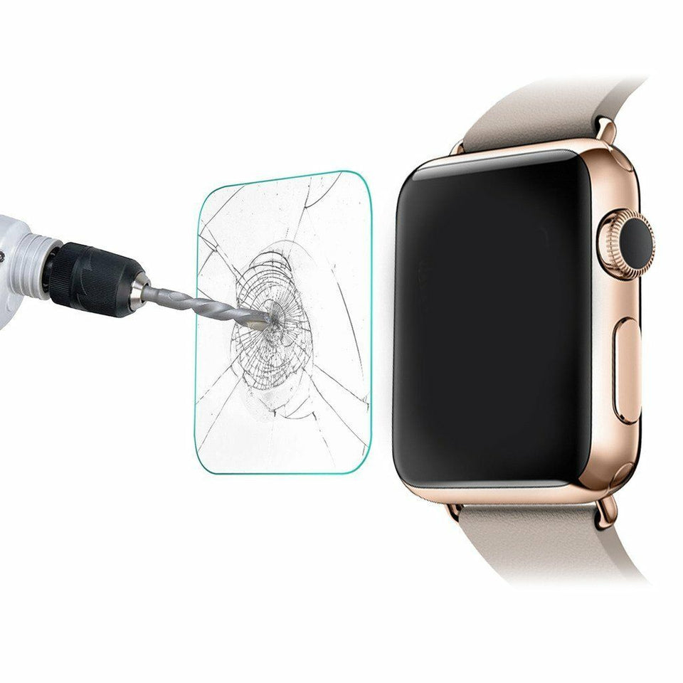 Premium Real Tempered Glass Screen Film Protector For Apple Watch 38mm 42mm