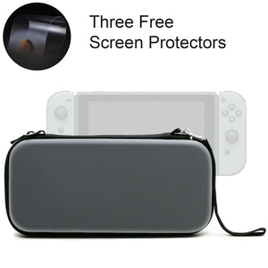 EVA Hard Protective Carrying Case Bag+ 3PCS Screen Protector For Nintendo Switch