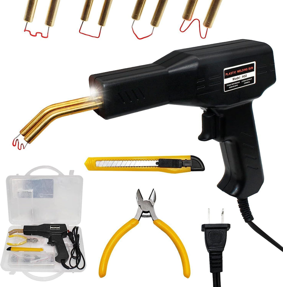 200 Staples Hot Stapler Car Bumper Fender Fairing Welder Gun Plastic Repair Kits