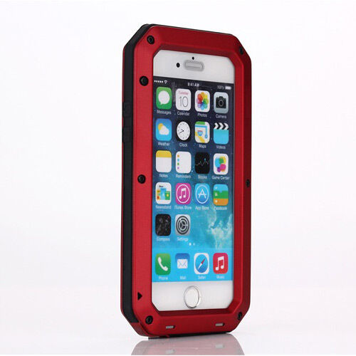 Waterproof Shockproof Aluminum Metal Glass Case Cover for iPhone 6 & 6 Plus