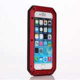 Waterproof Shockproof Aluminum Metal Glass Case Cover for iPhone 6 & 6 Plus