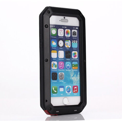 Waterproof Shockproof Aluminum Metal Glass Case Cover for iPhone 6 & 6 Plus
