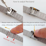 Milanese Stainless Steel Mesh Watch Band Bracelet Strap w/ Clasp for Fitbit Alta