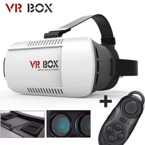 Virtual Reality VR Headset 3D Glasses With Remote for Android IOS iPhone Samsung