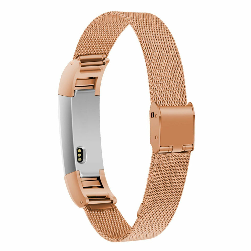 Milanese Stainless Steel Mesh Watch Band Bracelet Strap w/ Clasp for Fitbit Alta