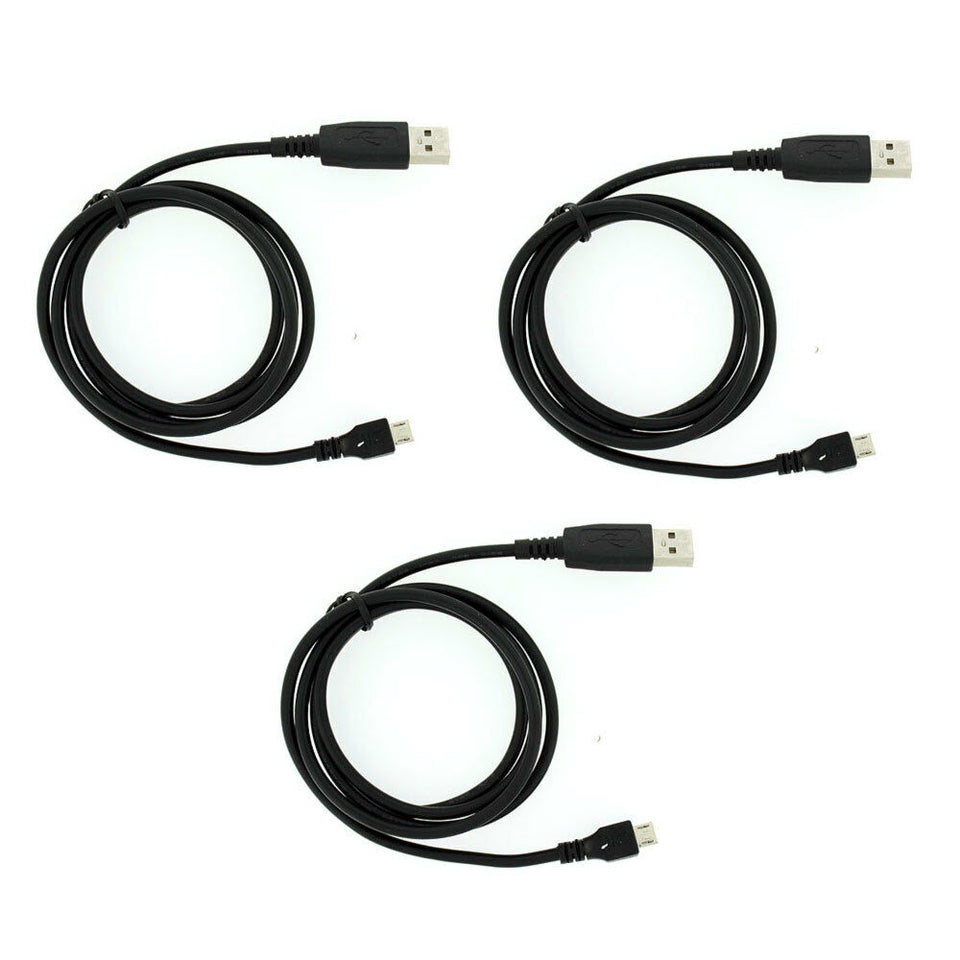 3 Pack Lot 3FT 3FEET USB2.0 A to Micro B Data Sync Charge Cable Cord