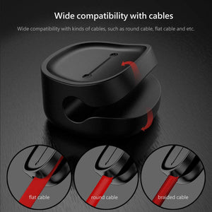 Magnetic Cable Clip Organizer Ties Wire Cord Management Winder Line Holder