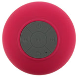 Hot Pink Mini Waterproof Wireless Bluetooth Handsfree Suction Speaker Shower Car