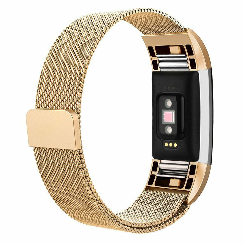 Stainless Steel Metal band Wrist Watch Strap Bracelet Clasp For Fitbit Charge 2