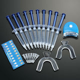 USA Teeth Whitening Kit (10) Tubes (2) Trays (1) White LED Light Best 44% CP Gel