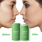 Green Tea Purifying Clay Mask Stick Facial Deep Cleansing Oil Pore Acne Remover