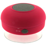 Hot Pink Mini Waterproof Wireless Bluetooth Handsfree Suction Speaker Shower Car