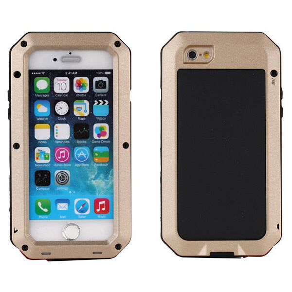 Waterproof Shockproof Aluminum Metal Glass Case Cover for iPhone 6 & 6 Plus
