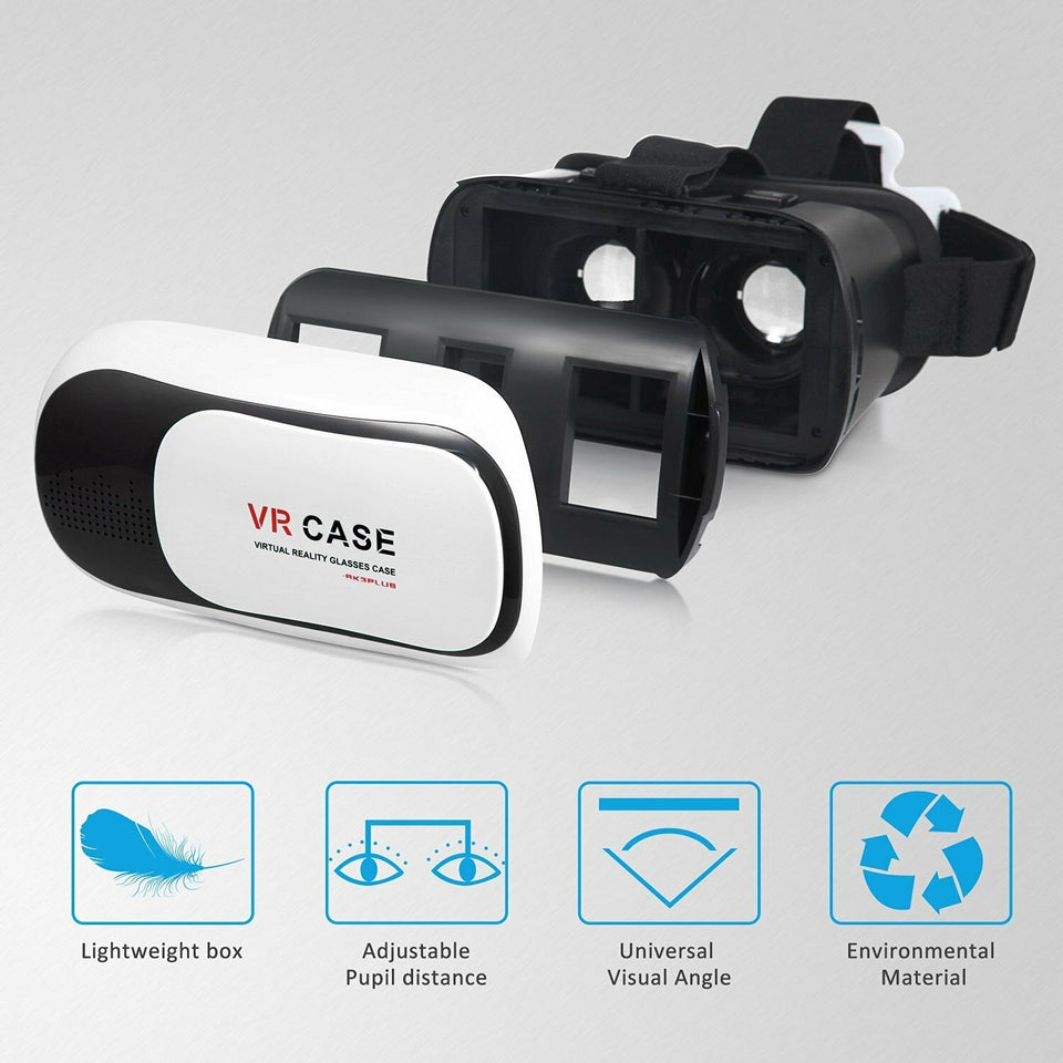 Virtual Reality VR Headset 3D Glasses With Remote for Android IOS iPhone Samsung