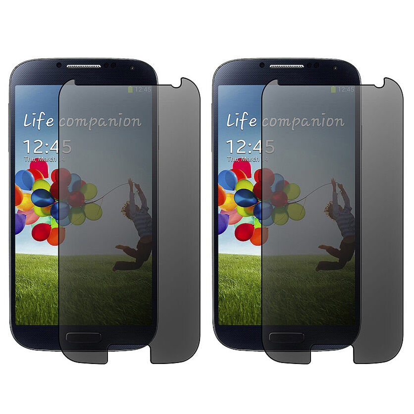2X Privacy Filter Screen Guard Protector Film For Samsung Galaxy S4 SIV i9500