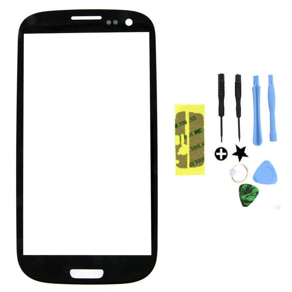 Black Screen Glass Lens Replacement for Samsung Galaxy SIII S3 i9300+Tool