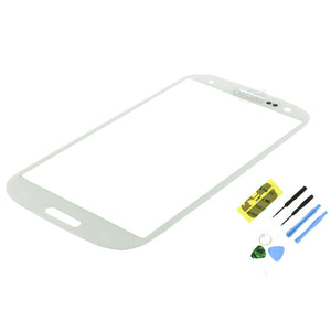 Marble White Screen Glass Lens Replacement for Samsung Galaxy SIII S3 i9300+Tool