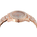 Luxury Mens 14k Gold Tone Iced out Simulated Lab Diamond Hip Hop Rapper Watch