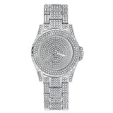 Luxury Mens 14k Gold Tone Iced out Simulated Lab Diamond Hip Hop Rapper Watch